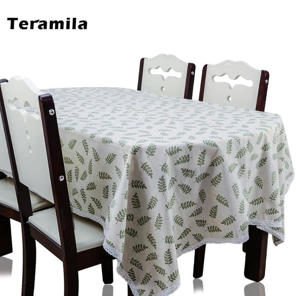 teramila thick tablelcoth linen with lace leaves design table cloth for home party kitchen rectangular square dining table cover
teramila thick tablelcoth linen with lace leaves design table cloth for home party kitchen rectangular square dining table cover