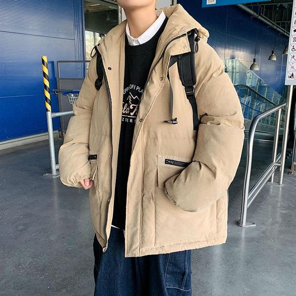 men's down & parkas hooded coats men cargo jackets winter thicken warmth windproof bread service casual loose pocket jacket oversize t, Black
men's down & parkas hooded coats men cargo jackets winter thicken warmth windproof bread service casual loose pocket jacket oversize t, Black