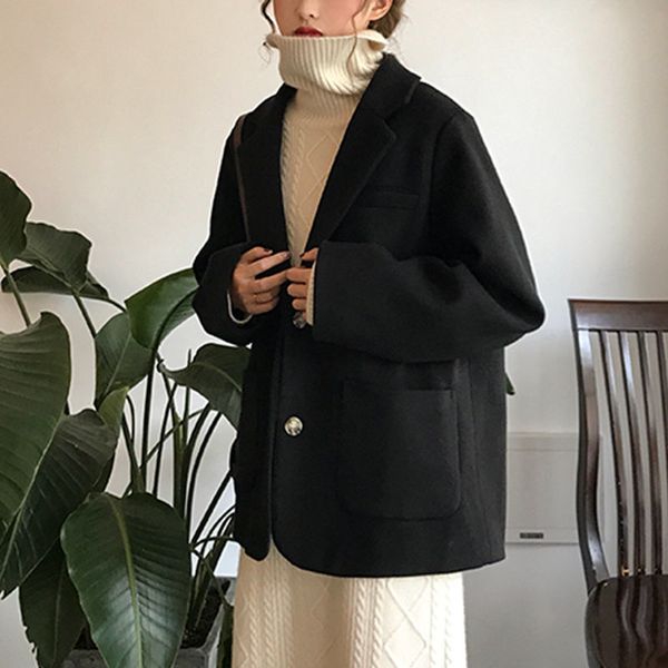 2021 jacket women oversize elegant jackets coats female autumn winter outwear korean long sleeve coat office lady 5sa4, White;black
2021 jacket women oversize elegant jackets coats female autumn winter outwear korean long sleeve coat office lady 5sa4, White;black