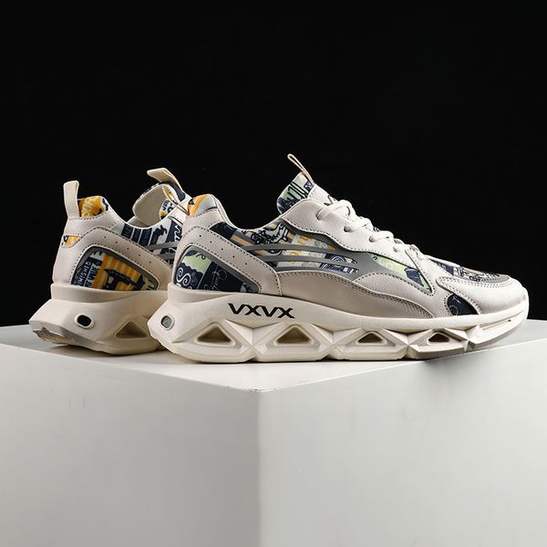 style new men's graffiti men sneakers for autumn walking shoes breathable streetwear hip hop footwear young lace-up, Black;brown
style new men's graffiti men sneakers for autumn walking shoes breathable streetwear hip hop footwear young lace-up, Black;brown
