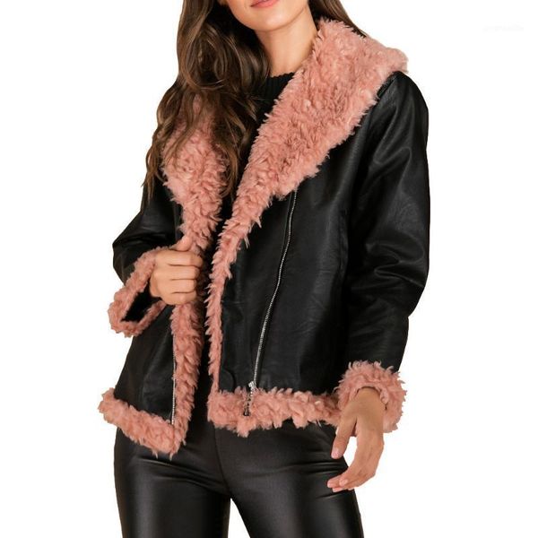 coat women casual warm long sleeve fur leather jacket outwear overcoat blouse casual teddy fashion autumn outwear #451, Black
coat women casual warm long sleeve fur leather jacket outwear overcoat blouse casual teddy fashion autumn outwear #451, Black