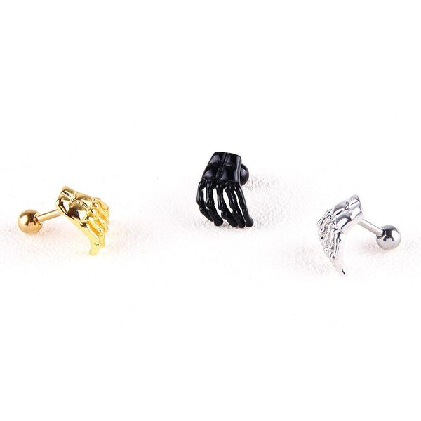 modrsa 1piece black/gold stainless steel helix piercing punk eyebrow ear piercing ghost hand claw earrings body jewelry q sqcyvr, Silver
modrsa 1piece black/gold stainless steel helix piercing punk eyebrow ear piercing ghost hand claw earrings body jewelry q sqcyvr, Silver