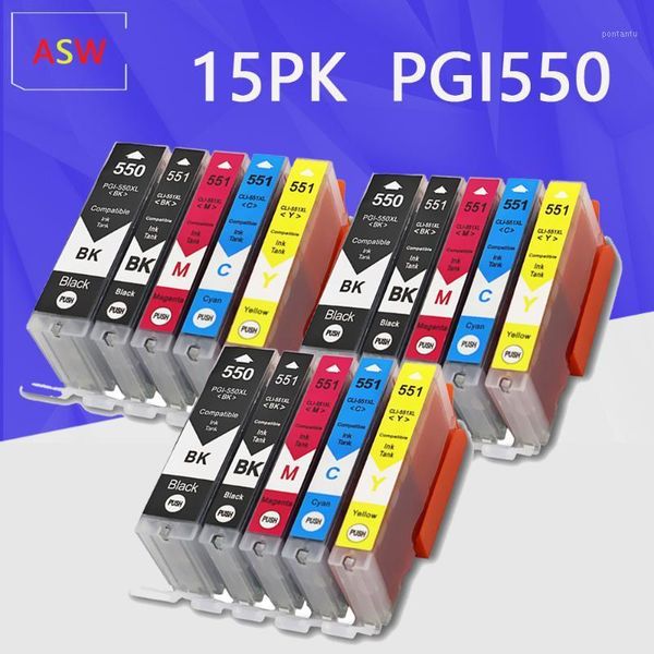 ink cartridges 15pcs pgi550 cli551 compatible for canon mg6350 mg7150 ip8750 ip7250 printers pgi-550 cli 551 cli-5511
ink cartridges 15pcs pgi550 cli551 compatible for canon mg6350 mg7150 ip8750 ip7250 printers pgi-550 cli 551 cli-5511