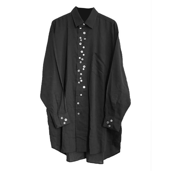 2021 New S-6xl. Homemade Male Shirt with Jagged Shell Buttons Various Buttons. HCQ6, Black
2021 New S-6xl. Homemade Male Shirt with Jagged Shell Buttons Various Buttons. HCQ6, Black