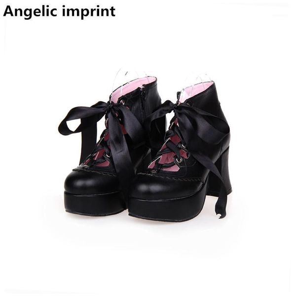 angelic imprint woman mori girl lolita cosplay shoes lady high heels pumps women princess dress party shoes riband lacework 471, Black
angelic imprint woman mori girl lolita cosplay shoes lady high heels pumps women princess dress party shoes riband lacework 471, Black