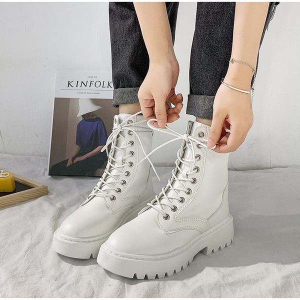2021 women mid calf ladies pu leather shoes lace up fashion thick bottom motorcycle long boots non slip autumn new woman 5n2x, Black
2021 women mid calf ladies pu leather shoes lace up fashion thick bottom motorcycle long boots non slip autumn new woman 5n2x, Black