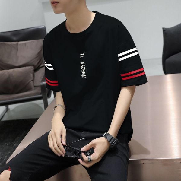 summer mid t-shirt men's short korean version coat t-shirt loose quarter sleeve dress trend men's casual 7-3-sleeve body wapsn wap, Blue
summer mid t-shirt men's short korean version coat t-shirt loose quarter sleeve dress trend men's casual 7-3-sleeve body wapsn wap, Blue
