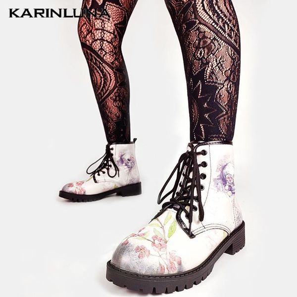 new fashionable shoes women drop shipping sale white skull lace-up round toe ankle boots low heels ins leisure big size 431, Black
new fashionable shoes women drop shipping sale white skull lace-up round toe ankle boots low heels ins leisure big size 431, Black