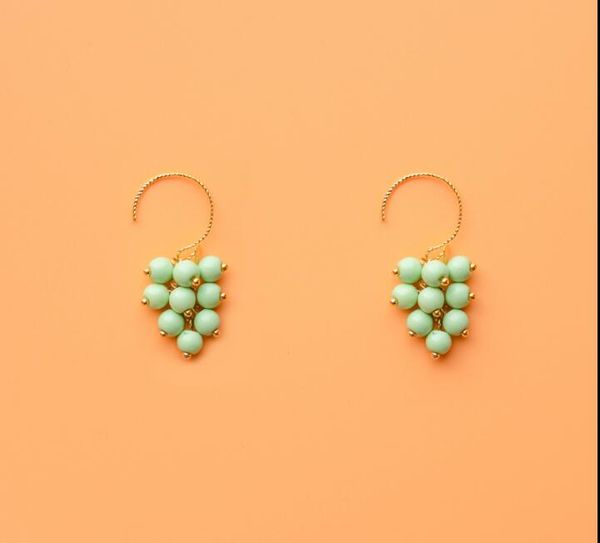 2020 the new korean style fresh and sweet pure handmade summer cyan grape fruit earrings 517, Golden;silver
2020 the new korean style fresh and sweet pure handmade summer cyan grape fruit earrings 517, Golden;silver