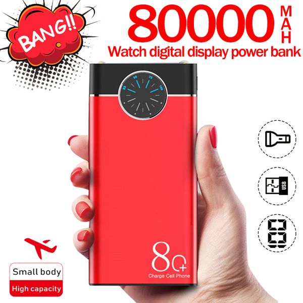 80000mah power bank portable phone charger large-capacity lcd digital display led outdoor travel for smartphones watch powerbank
80000mah power bank portable phone charger large-capacity lcd digital display led outdoor travel for smartphones watch powerbank