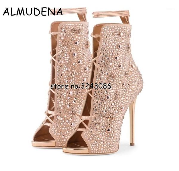 boots lace up women stiletto rhinestone ankle booties cut-outs peep toe thin high heels shoes rome style sandals shoes1, Black
boots lace up women stiletto rhinestone ankle booties cut-outs peep toe thin high heels shoes rome style sandals shoes1, Black