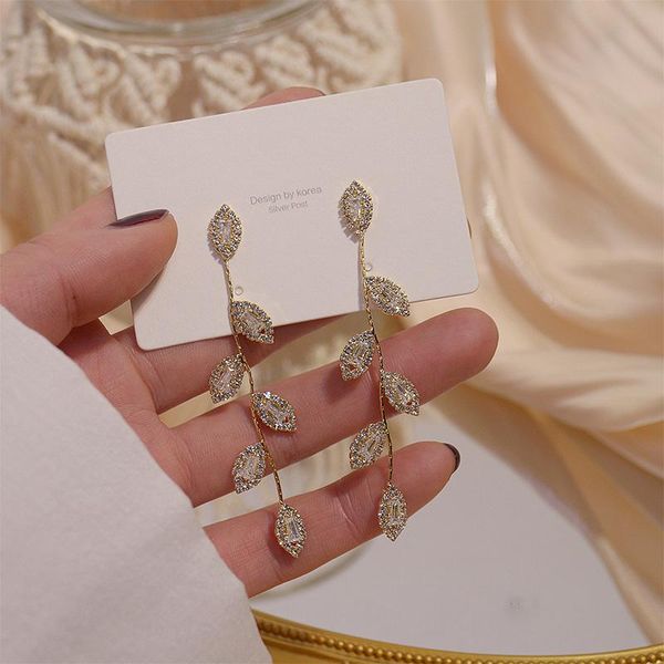 dangle & chandelier womens fashion korean earrings jewelry for women leaf zircon gift 2021, Silver
dangle & chandelier womens fashion korean earrings jewelry for women leaf zircon gift 2021, Silver