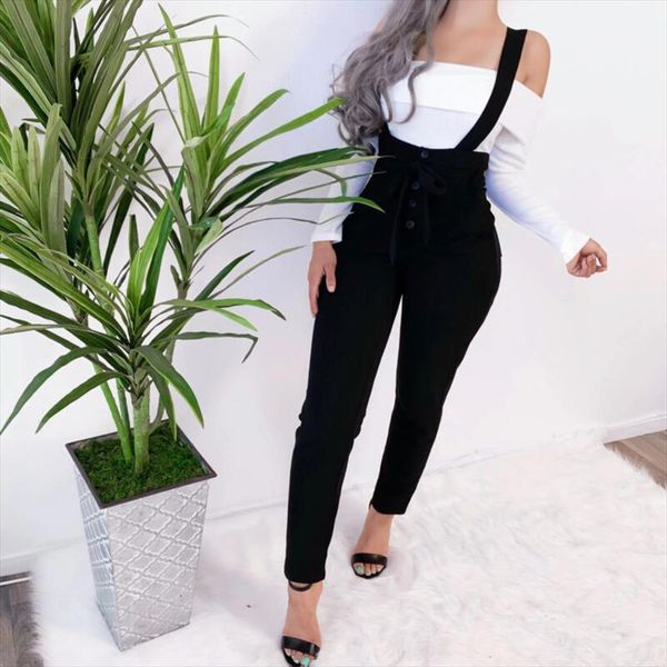 womens overalls 2021 new fashion loose black dungarees ladies cami romper baggy playsuit jumpsuit jumpsuit for female, Black;white
womens overalls 2021 new fashion loose black dungarees ladies cami romper baggy playsuit jumpsuit jumpsuit for female, Black;white