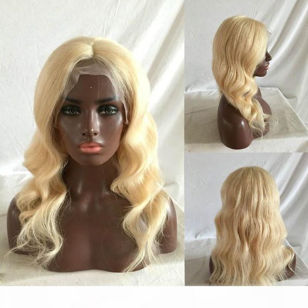 blonde color 613 glueless full lace human hair wigs brazilian big wave lace front wig in stock, Black;brown 
blonde color 613 glueless full lace human hair wigs brazilian big wave lace front wig in stock, Black;brown