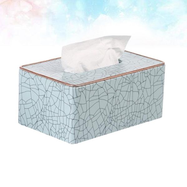 tissue boxes & napkins 1pc household leather box container paper organizer ice crack pattern for home (sky-blue)
tissue boxes & napkins 1pc household leather box container paper organizer ice crack pattern for home (sky-blue)
