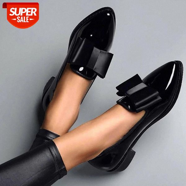 spring flats women shoes bowtie loafers patent leather women's low heels slip on footwear female pointed toe thick heel #s28h
spring flats women shoes bowtie loafers patent leather women's low heels slip on footwear female pointed toe thick heel #s28h