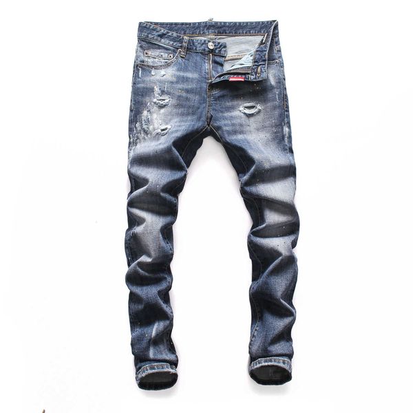 new update social trend water wash patch tease girl university nightclub d2 jeans nightclub men, Black
new update social trend water wash patch tease girl university nightclub d2 jeans nightclub men, Black