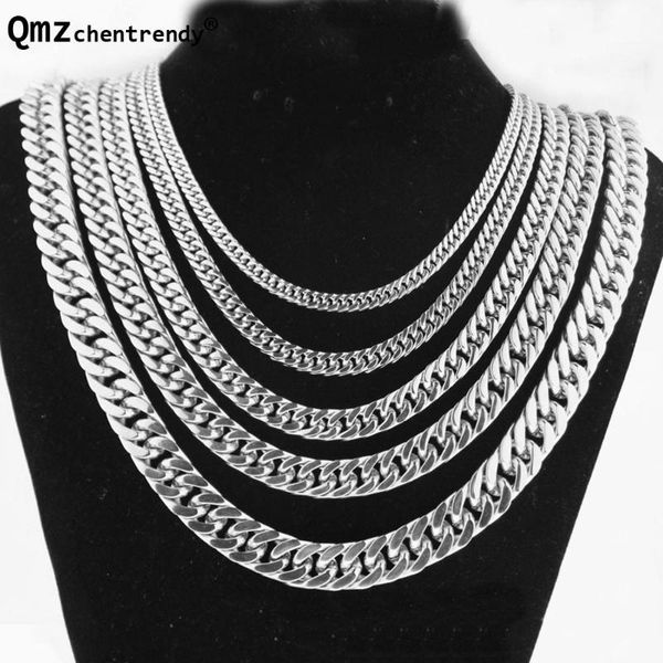 qmzchentrendy 6/8/10/12/14/17mm 60cm stainless steel curb cuban chain necklace boys mens polishing link silver plated jewelry
qmzchentrendy 6/8/10/12/14/17mm 60cm stainless steel curb cuban chain necklace boys mens polishing link silver plated jewelry