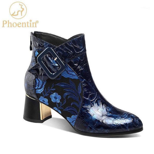 boots phoentin embroider boot women genuine leather ankle winter back zipper high heels party basic shoes ft12221, Black
boots phoentin embroider boot women genuine leather ankle winter back zipper high heels party basic shoes ft12221, Black