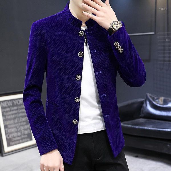 2020 men new style gloss twill gold velvet blazer youth stand collar single breasted blazer1, White;black
2020 men new style gloss twill gold velvet blazer youth stand collar single breasted blazer1, White;black
