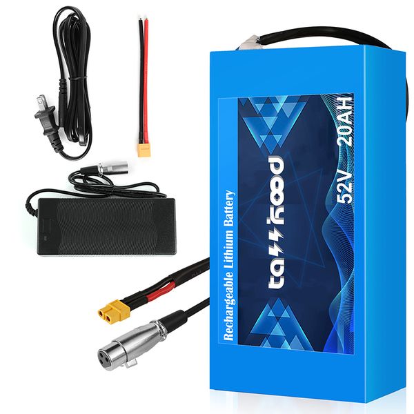 48 volt e-bike battery 52v 20ah electric bike lithium ion battery with charger 30a bms for 48v 1500w 1000w 750w 500w e-bike motor
48 volt e-bike battery 52v 20ah electric bike lithium ion battery with charger 30a bms for 48v 1500w 1000w 750w 500w e-bike motor