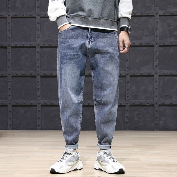 2021 new fashion streetwear spliced designer loose fit harem pants hombre wide leg trousers korean style hip hop jeans men ti9p, Blue
2021 new fashion streetwear spliced designer loose fit harem pants hombre wide leg trousers korean style hip hop jeans men ti9p, Blue