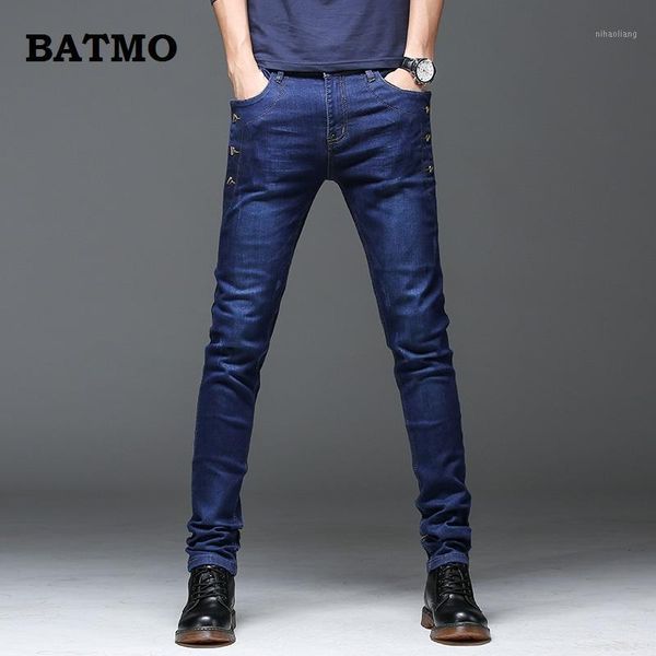 batmo 2019 new arrival jeans men fashion elasticity men's jeans comfortable slim male cotton pants,27-36.1, Blue
batmo 2019 new arrival jeans men fashion elasticity men's jeans comfortable slim male cotton pants,27-36.1, Blue