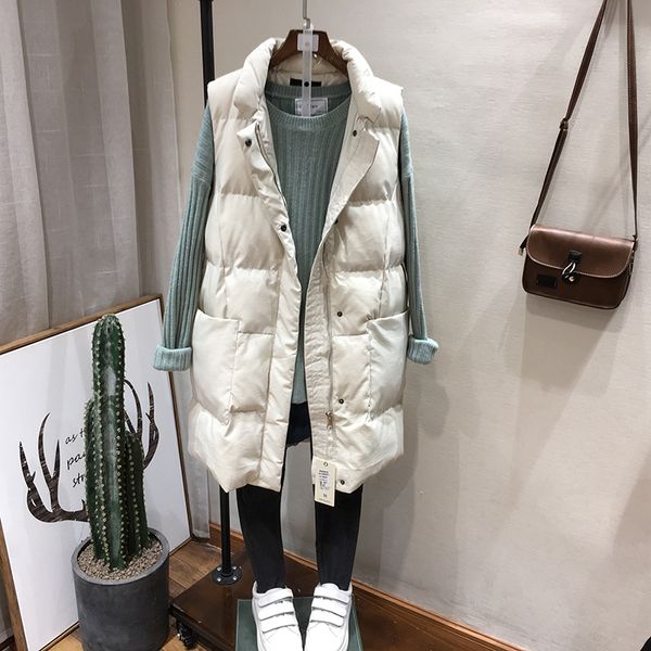 yasuguoji new 2019 fashion slim fit long vest women thicken cotton padded women winter vest sleeveless jacket women waistcoat 1023, Black;white
yasuguoji new 2019 fashion slim fit long vest women thicken cotton padded women winter vest sleeveless jacket women waistcoat 1023, Black;white