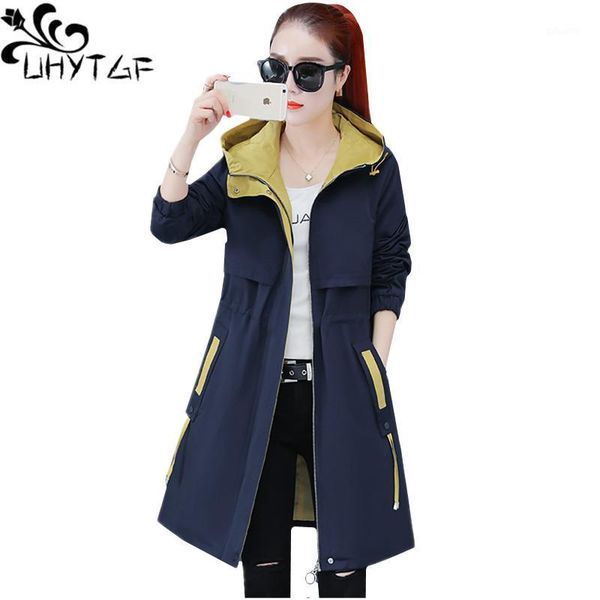 uhytgf trench coat for women hooded casual spring autumn windbreaker female zipper slim plus size long coat women genuine9991, Tan;black
uhytgf trench coat for women hooded casual spring autumn windbreaker female zipper slim plus size long coat women genuine9991, Tan;black