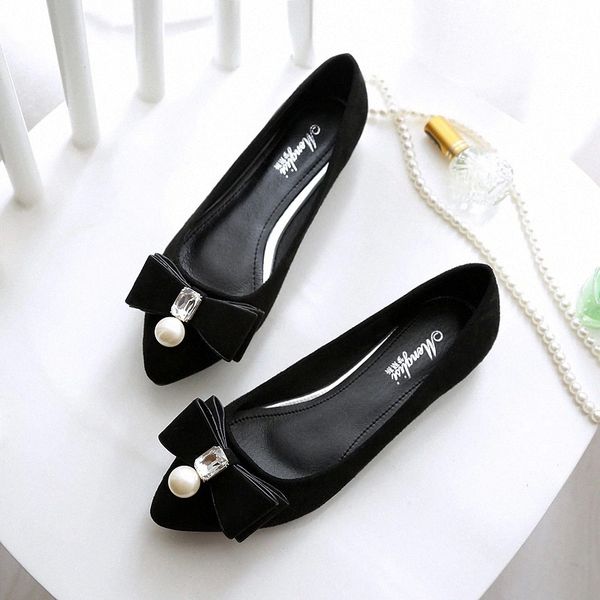Pink Suede Flats Women Crystal Pearl Bow Pointed Toe Flat Shoes Loafers Slip-on Candy Color Shallow Single Shoes Plus Size 35~43 #Mu82
Pink Suede Flats Women Crystal Pearl Bow Pointed Toe Flat Shoes Loafers Slip-on Candy Color Shallow Single Shoes Plus Size 35~43 #Mu82