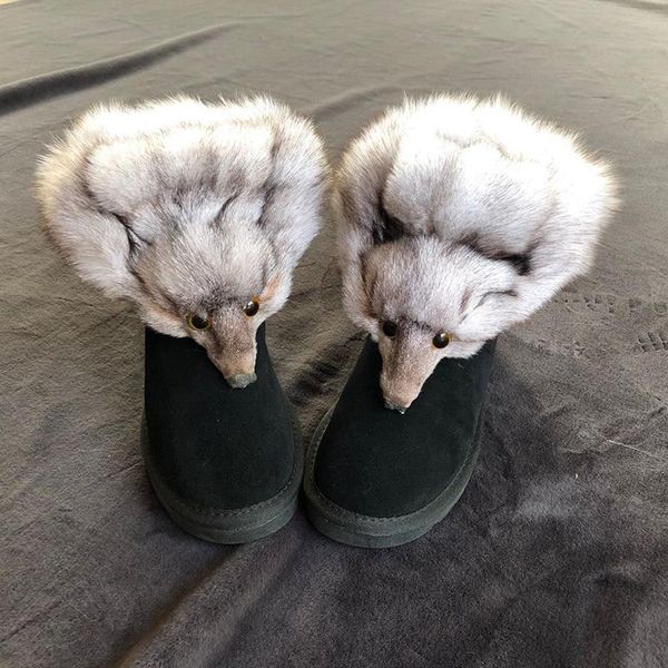snow boots artificial fluff women winter warm platform boots real fur female ankle shoes slip-on cow suede 2020 new arrival, Black
snow boots artificial fluff women winter warm platform boots real fur female ankle shoes slip-on cow suede 2020 new arrival, Black