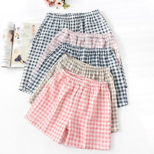 women's sleepwear summer lovers' plaid shorts couple gauze beach pants men&women bathrobe home cotton pajamas pyjamas casual robe, Black;red
women's sleepwear summer lovers' plaid shorts couple gauze beach pants men&women bathrobe home cotton pajamas pyjamas casual robe, Black;red