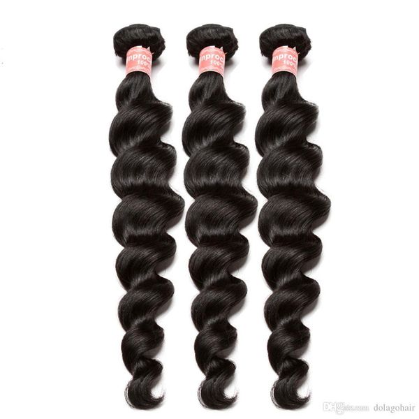 loose wave bundles brazilian virgin hair weave bundles 100% human hair extension one piece natural color dolago, Black
loose wave bundles brazilian virgin hair weave bundles 100% human hair extension one piece natural color dolago, Black