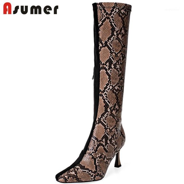 asumer size 34-43 new snake print knee high boots thin heels mixed color autumn winter shoes women boots1, Black
asumer size 34-43 new snake print knee high boots thin heels mixed color autumn winter shoes women boots1, Black