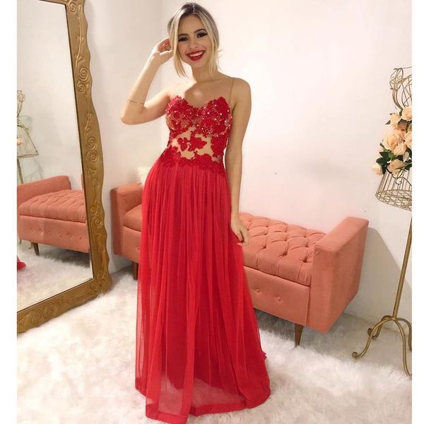 red tulle long prom dress 2020 see through scoop elegant a-line sleeveless formal party evening dresses vestidos women gowns1, White;black
red tulle long prom dress 2020 see through scoop elegant a-line sleeveless formal party evening dresses vestidos women gowns1, White;black