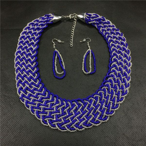 bohemian style handmade woven beaded necklace colorful multilayer seed bead statement necklace wholesale, Silver
bohemian style handmade woven beaded necklace colorful multilayer seed bead statement necklace wholesale, Silver