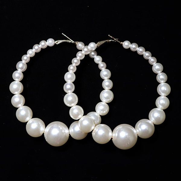 hoop & huggie luxury big imitation pearl large earrings gold color round earring for women creole jewelry pendientes aros halka, Golden;silver
hoop & huggie luxury big imitation pearl large earrings gold color round earring for women creole jewelry pendientes aros halka, Golden;silver