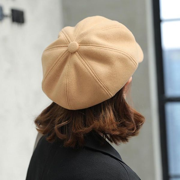fashion solid color woolen newsboy cap octagonal 8 panel hat women autumn winter thickened warm beret hat for girls sombrero, Blue;gray
fashion solid color woolen newsboy cap octagonal 8 panel hat women autumn winter thickened warm beret hat for girls sombrero, Blue;gray