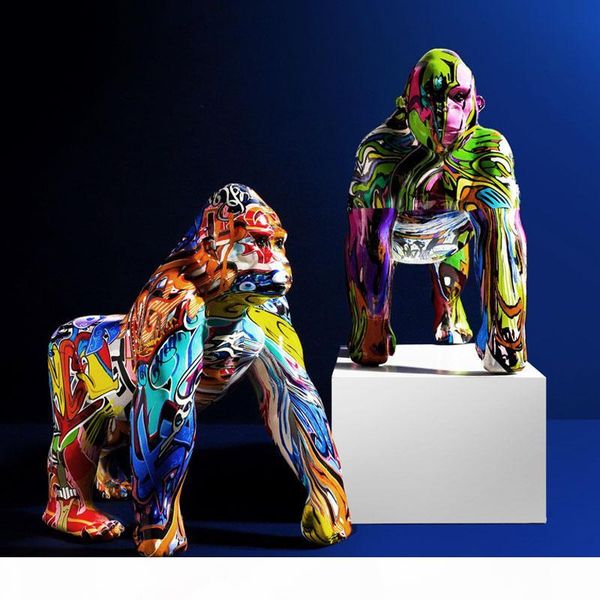 nordic творческий красочный граффити gorilla скульптуры животных статуя креативный crafts украшение ретро фигурка домашнее украшение аксессу
nordic творческий красочный граффити gorilla скульптуры животных статуя креативный crafts украшение ретро фигурка домашнее украшение аксессу