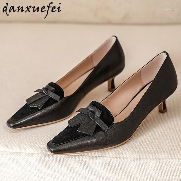 dress shoes women's genuine leather patchwork slip-on pumps fringe square toe elegant ladies style retro vintage high heels shoes1, Black
dress shoes women's genuine leather patchwork slip-on pumps fringe square toe elegant ladies style retro vintage high heels shoes1, Black