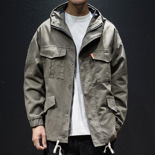 men's trench coats male plus coat parkas handsome homme fashion autumn streetwear hooded puffer cotton clothing by50fy, Tan;black
men's trench coats male plus coat parkas handsome homme fashion autumn streetwear hooded puffer cotton clothing by50fy, Tan;black