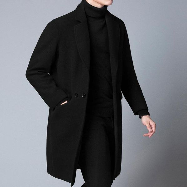autumn and winter new korean handmade woolen overcoat men's leisure medium long windbreaker coat slim men's fashion, Black
autumn and winter new korean handmade woolen overcoat men's leisure medium long windbreaker coat slim men's fashion, Black