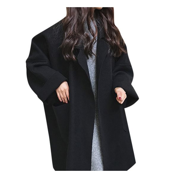 jaycosin new korean version women's solid pocket cardigan woolen jacket fashion daily office coat autumn winter temperamentx1020, Black
jaycosin new korean version women's solid pocket cardigan woolen jacket fashion daily office coat autumn winter temperamentx1020, Black