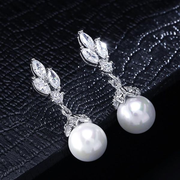 uilz fashion marquise round imitation pearl drop earrings for women cubic zirconia bridal earrings wedding jewelry brincos, Silver
uilz fashion marquise round imitation pearl drop earrings for women cubic zirconia bridal earrings wedding jewelry brincos, Silver