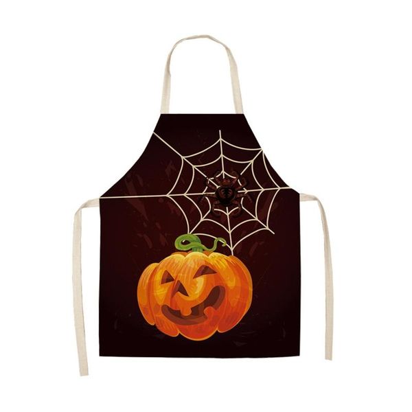 halloween print kitchen apron cotton linen easy clean 3 styles s/l sizes