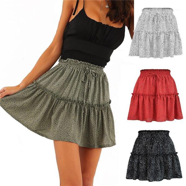casual polka dot ruffle summer red skirt women a line high waist pleated short skirt floral print chiffon beach skirts1, Black
casual polka dot ruffle summer red skirt women a line high waist pleated short skirt floral print chiffon beach skirts1, Black
