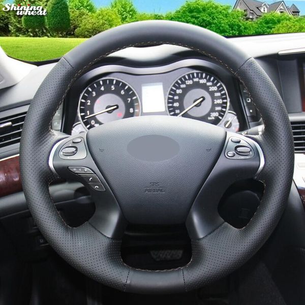 shining wheat black leather car steering wheel cover for infiniti jx35 m35 m25 m56 q70 qx60 murano pathfinder
shining wheat black leather car steering wheel cover for infiniti jx35 m35 m25 m56 q70 qx60 murano pathfinder
