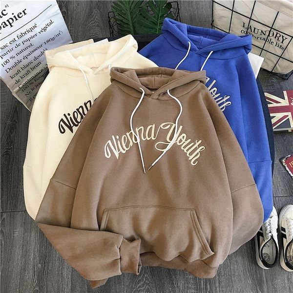spring hoodies women hooded harajuku thicker plus velvet letter printed patchwork leisure girl sweatshirts womens pullovers lj201103, Black
spring hoodies women hooded harajuku thicker plus velvet letter printed patchwork leisure girl sweatshirts womens pullovers lj201103, Black
