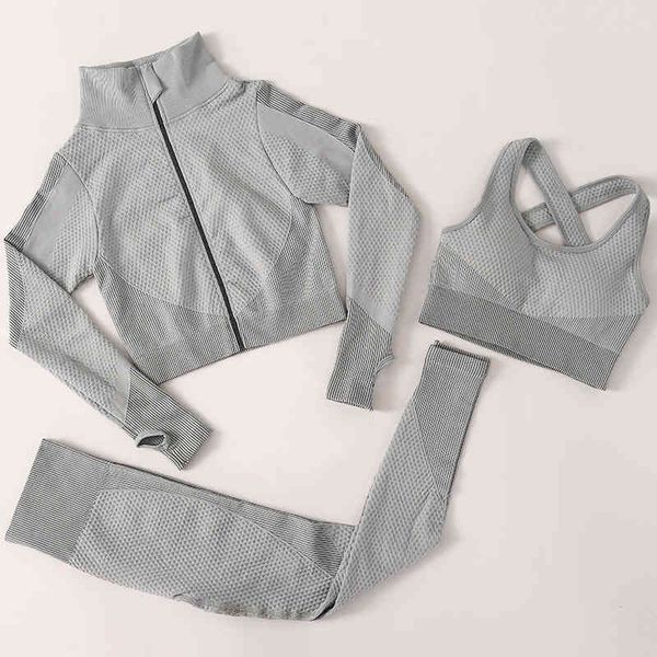 seamless high waist fitness suit women's running breathable sportswear yoga suit three piece suit, White;black
seamless high waist fitness suit women's running breathable sportswear yoga suit three piece suit, White;black