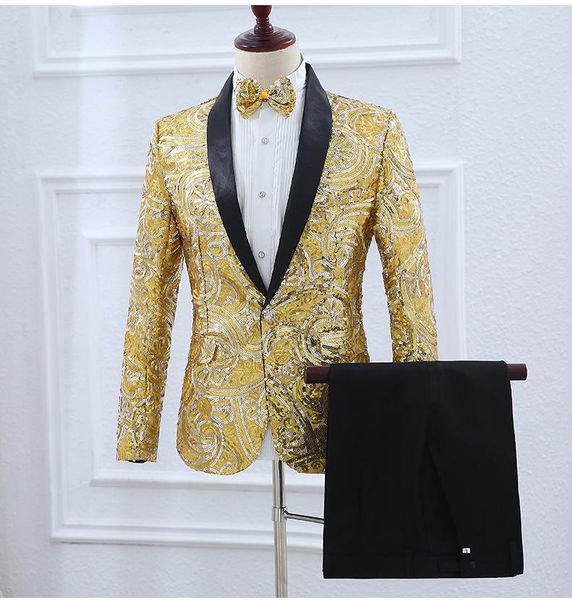 men's suits & blazers sparkly full sequins 2 colors blazer pants trendy slim set wedding host jacket men singer costume team show cloth, White;black
men's suits & blazers sparkly full sequins 2 colors blazer pants trendy slim set wedding host jacket men singer costume team show cloth, White;black